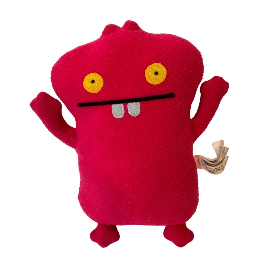 Vintage Lands End Ugly Doll Babo Plush Stuffed Animal Toy 2002 Pink Collectible
